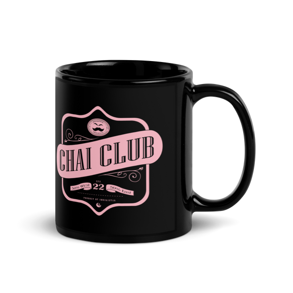 CHAI CLUB MUG (Black/Pink)